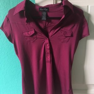 Soft magenta top